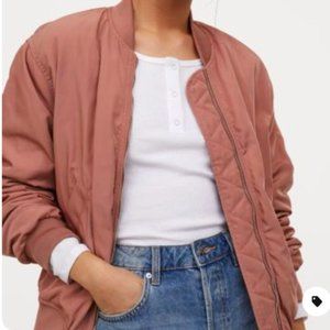 Dusty Pink Bomber Jacket